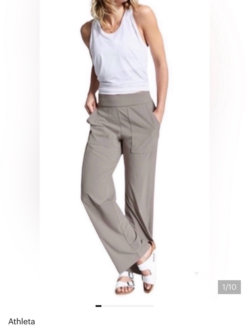 Athleta Women's Asphalt Wide-Leg Pull-On Pants